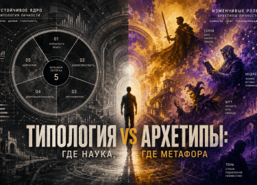 Типы, шкалы, архетипы &mdash; что в тебе на всю жизнь, а что меняется с возрастом и ситуацией? Разбираем, где в психологии наука, а где метафора: с...